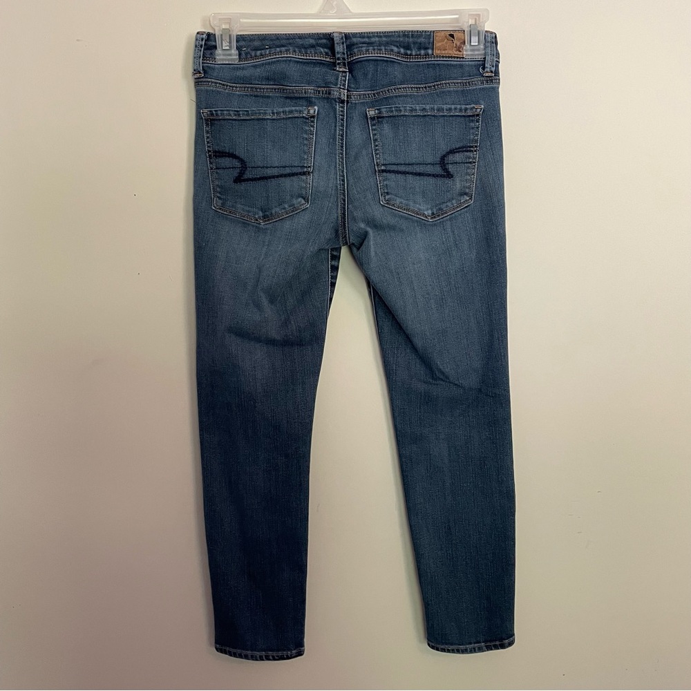 American Eagle Super Skinny Blue Jeans Womens Size 6 Regular Preowned (65) - Picture 1 of 14